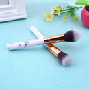 10pcs Marble Makeup Cosmetic Powder Foundation Eyeshadow Lip Brushes Set
