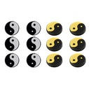 12Pcs Yin Yang Tennis Racquet Vibration Dampener, Shock Absorber Set Presents