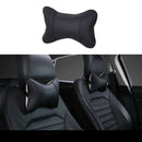 1pc Car Seat Headrest Pad Memory Foam Leather Head Neck Rest Cushion Pillow