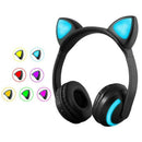 Headset Wireless Cat Ear Light Headphone for Phone Computer
