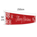 Merry Christmas Banner Snowflake Xmas Flag Party Ornaments Festival Supplies