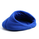 Warm Fleece Pet Sleeping Bag Nest Soft Kennel Cats Dog Bed House (Blue XS) A