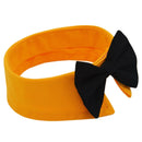 Adjustable Pet Dog Cat Bowknot Tie Christmas Holiday Party Collar Yellow_S