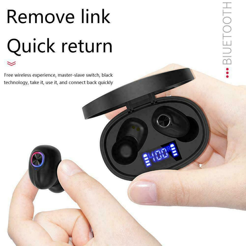 Bluetooth 5.0 Headset TWS Wireless Earphones Mini Earbuds Stereo Headphones C0G9
