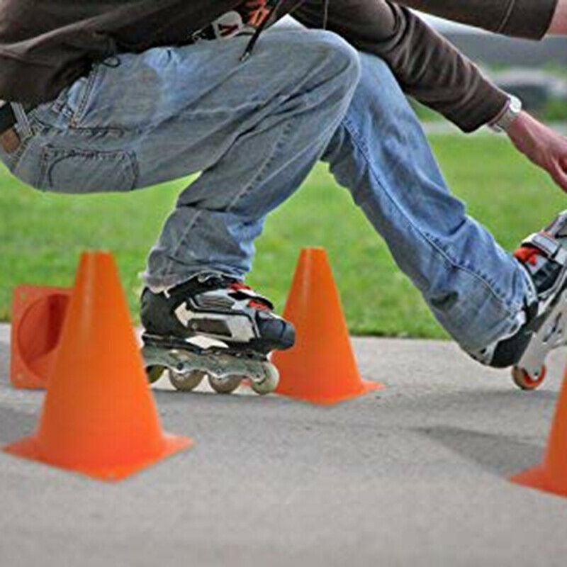 7-Inch Plastic Traffic Cones (6-Pack) Multi-Purpose Cone Physical Education X9K8