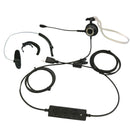 Rear Mounted Monaural Noise Cancelling Neckband USB Port Headset with Mic