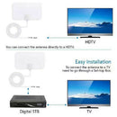 1080P 4K Antenna TV Digital HD 50 Mile Range Digital Indoor Coax CableS Ew