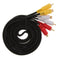 5.9ft/1.8m 3 RCA Male To 3 RCA Female Audio Video AV Extension Cable Cord