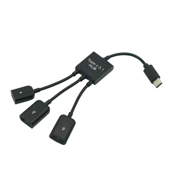 Type-C 3.1 HUB Adapter 3-in-1 USB-C Male to USB 2.0 Female OTG Cable dfs CXJ