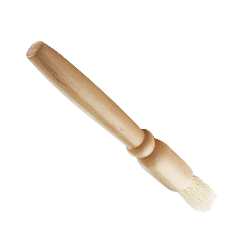 Coffee Grinder Cleaning Brush Heavy Wood Handle/Natural Bristle Home Barista