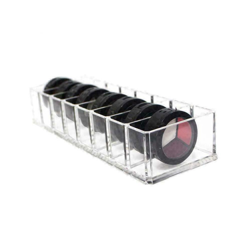 8 Holes Clear Brush Lipstick Holder Makeup Organizer Cosmetic Storage Stand Q6T3
