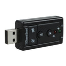 Black Sound Card 7.1 External USB 2.0 Audio Adapter Drivers CD N2F7