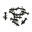 Pack of 10 M6 Motorcycle Fairing Body Bolt Kit Fastener Clips Nuts Black