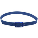 Men's Women's Silicone Belt Rubber Plastic Buckle Plain Leather Style Adjus N2K2