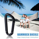 Alloy D Shaped Carabiner Keychain Outdoor Camping Hiking Hammock Buckle