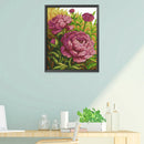 14CT Stamp Cross Stitch Kits DIY Flowers Printed Needlework Decor (H530)