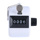 Digital Hand Press Clicker Portable Manual Tally with LED Backlight (White) A
