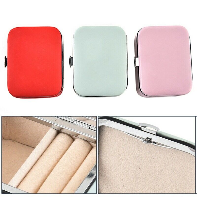 Travel Jewelry Packing Box Cosmetic Makeup Organizer Jewelry Box Earrings D A7O7