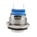 16mm 1NO High Head Metal Waterproof Momentary Push Button Switch AC 250V/3A