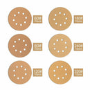 60 Pieces 8 Holes Sanding Discs 5 Inch Dustless Hook and Loop Sander Paper