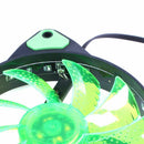 15 Lights LED PC Computer Chassis Fan Case Heatsink Cooler Cooling Fan DC