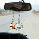 1*Car Rear View Mirror Hanging Decoration Lucky Cat Pendant Auto Car Access L6U2