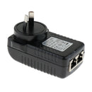 24V1A Poe&LAN Injector Ethernet Power Supply Switch AU Plug Adapter for IP