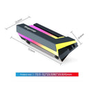 RGB M.2 SSD Heatsink Cooler NGFF 2280 NVMe Solid State Drive Cooler (SATA) A