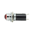 1x 16mm 5/8" 120V AC DC LED Signal Indicator Pilot Light Bulb Hot Rod Red Useful
