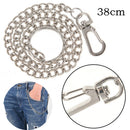 Extra Long Strong Metal hipster Key Wallet Belt Ring Clip Chain keychain 3C