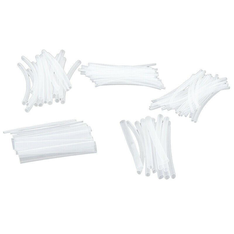 150Pcs 100mm 2:1 Heat Shrink Tubing Polyolefin Transparent Tube Sleeving Set Fh