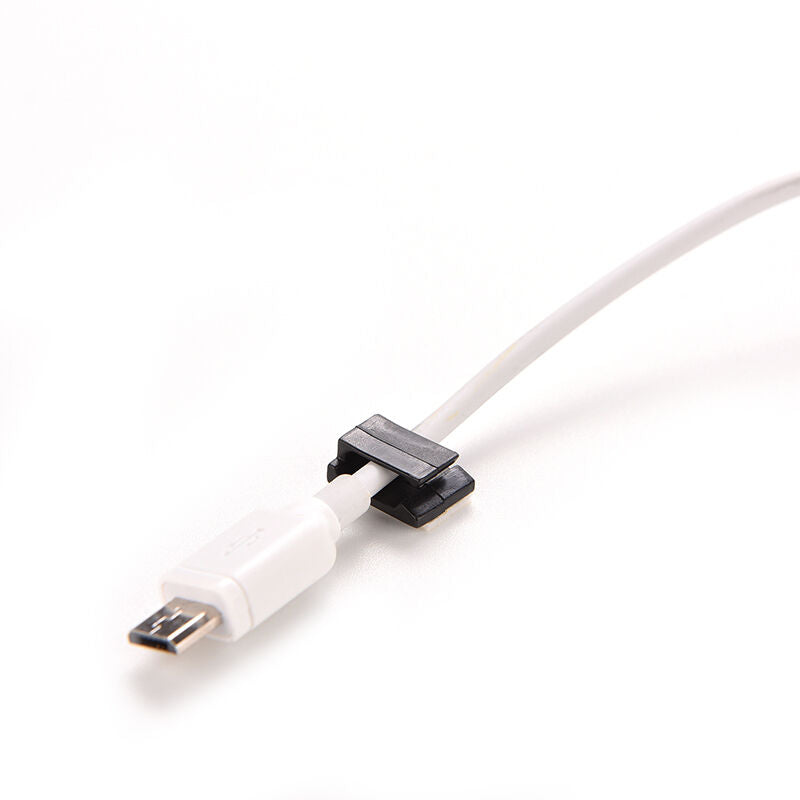 20x Car Wire Cord Cable Holder Tie Clips Fixer Organizer Drop Adhesive Clamp  Nw