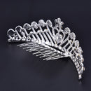 New Bride Wedding Rhinestone Heart-shaped Comb  Crown Tiara Wedding Accessor OZ