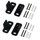 2X(2 Set Sliding Barn Door Floor Guide Bottom Adjustable Dual Clip Floor Mo