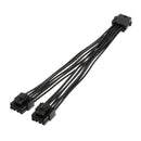 18AWG 20cm CPU Power Line CPU 8-Pin to Dual CPU 8P (4+4) Pin Y Splitter Cable
