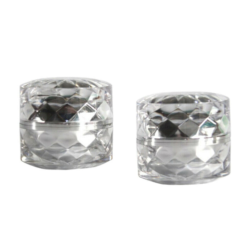 2Pcs Empty Plastic Pot Jars Cosmetic Containers For Face Salves Creams Balms