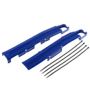 Polisport Swingarm Panel Protectors Kit For KLX250 2008-18 Motorcycle Blue