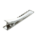 10X silvery barrette hair clip hair pins 48X5mm R9T2