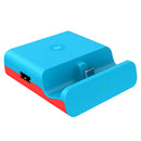 Type-C Game Console Dock for N-Switch HDMI to TV Video Converter (Blue Red)