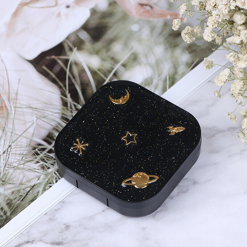 Stars Moon Mini Contact Lens Case Box Container Holder Eye Care Kit Set Mir BX