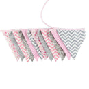 12 Flags Triangular Red Flag Bunting Wedding Birthday Party Home Decoration