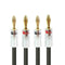 2 Pieces DIY 10ft 12 Gauge Hifi Speaker Cable