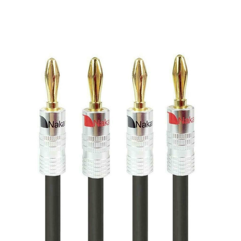 2 Pieces DIY 10ft 12 Gauge Hifi Speaker Cable