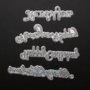 4pcs Metal Cutting Dies Stencil DIY Scrapbook Embossing Album Paper Cards Decor
