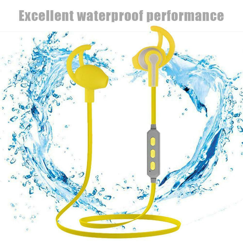 E180 Sweatproof Bluetooth Earphones Sport Stereo Bass Earbuds w/In-Line Mic