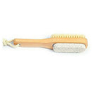Natural wild boar brush shower brush pumice foot bath wood color