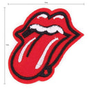 RED MOUTH TONGUE ROLLING STONES Sew on Patch Embroidered Badge Jacket Biker Hot
