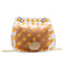 2pcs/set Dot Print Clear Shoulder Handbags Women Crossbody Clutch (Yellow) A#S