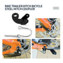 Universal Bike Bicycle Trailer Coupler Attachment Hitch Angled Elbow Adaptor Set