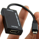 2X(Portable Mobile Phone Micro-Usb To Hdmi Adapter 1080P Mhl Hdtv Cable Aud